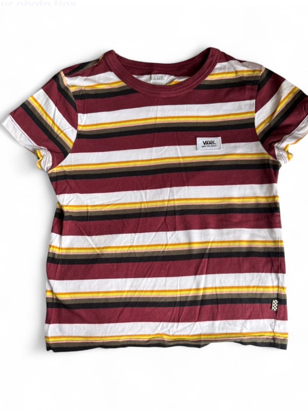 Vans multicolored stripped baby tee